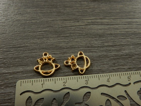 Planeettariipus, 13x12mm, vaaleakulta, 1kpl