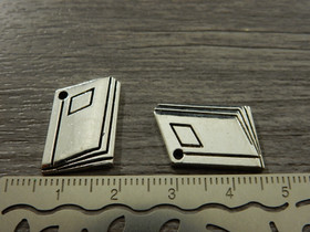 Kirjariipus, 13x9mm, kromi, 1kpl