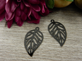 Lehtiriipus, 21x12mm, musta, 1kpl