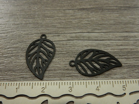 Lehtiriipus, 21x12mm, musta, 1kpl