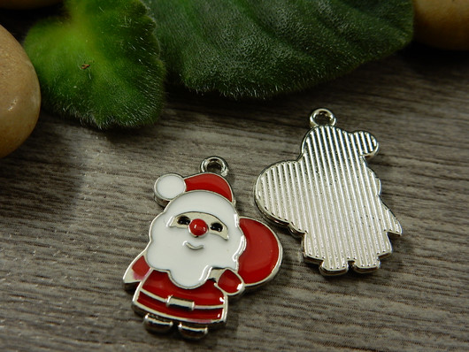 Joulupukkiriipus, 23x15mm, moniväri, 1kpl