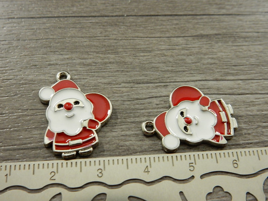 Joulupukkiriipus, 23x15mm, moniväri, 1kpl