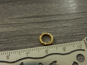 Välirengas kierre, 8x1.1mm, avattava, kulta, 50kpl