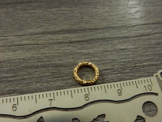 Välirengas kierre, 8x1.1mm, avattava, kulta, 50kpl