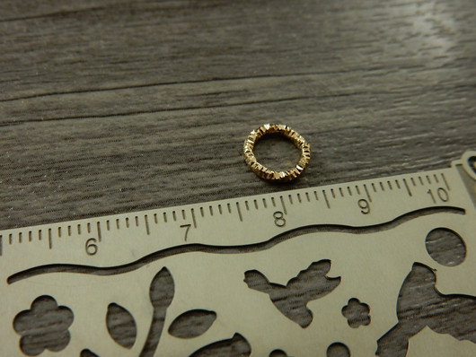 Välirengas kierre, 8x1.1mm, avattava, vaaleakulta, 50kpl