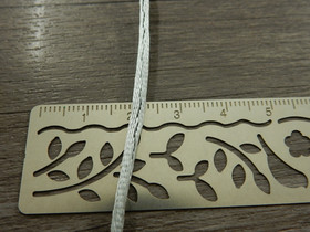 Satiininyöri, 2mm, harmaa/hopea, 1m