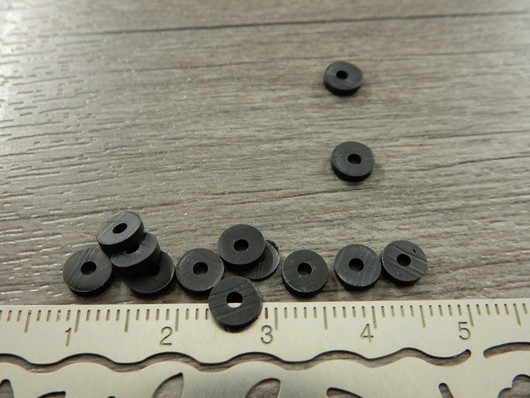 Fimohelmi, 5x1mm, musta, 380-400kpl
