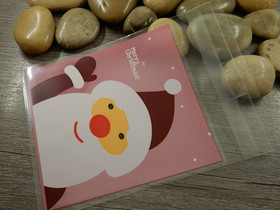 Sellofaanipussi, 10x14cm, joulupukki, 1kpl