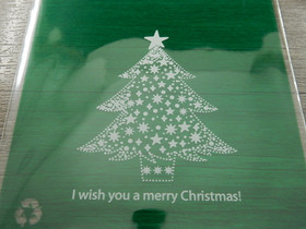 Sellofaanipussi, 10x14cm, joulukuusi, 1kpl