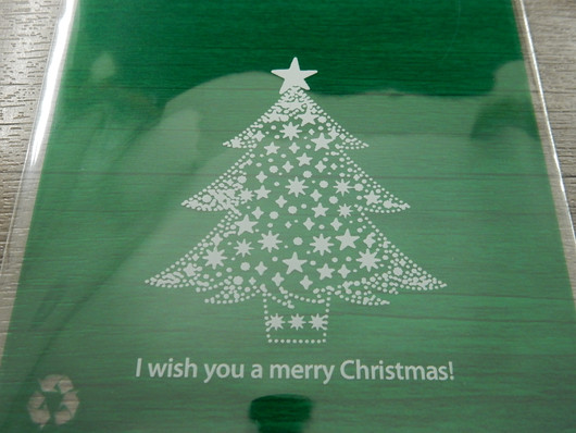 Sellofaanipussi, 10x14cm, joulukuusi, 1kpl