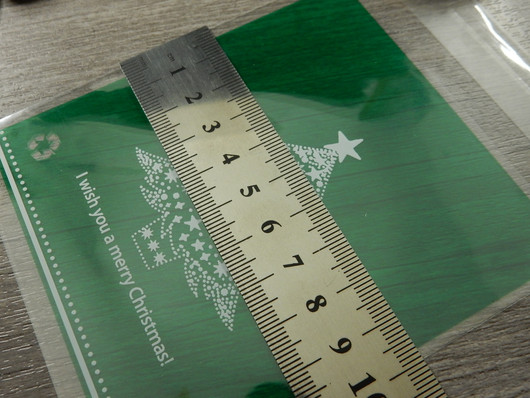 Sellofaanipussi, 10x14cm, joulukuusi, 1kpl