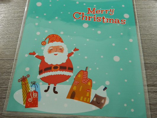 Sellofaanipussi, 10x14cm, joulu, 1kpl