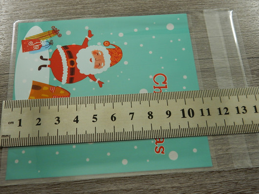 Sellofaanipussi, 10x14cm, joulu, 1kpl