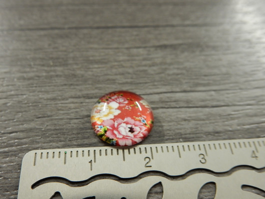 Kapussi kukat, 12mm, punainen, 1kpl