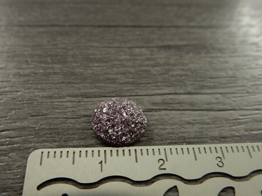 Kapussi glitter, 10mm, vaaleapurppura, 1kpl