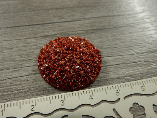 Kapussi glitter, 25mm, punainen , 1kpl