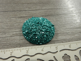 Kapussi glitter, 25mm, minttu, 1kpl