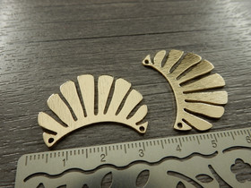 Sulkariipus/linkki, 22x31mm, vaaleakulta, 1kpl