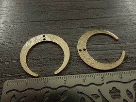 Kuuriipus/linkki, 28x29mm, vaaleakulta, 1kpl