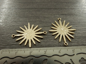 Aurinkoriipus/linkki, 27x23mm, vaaleakulta, 1kpl