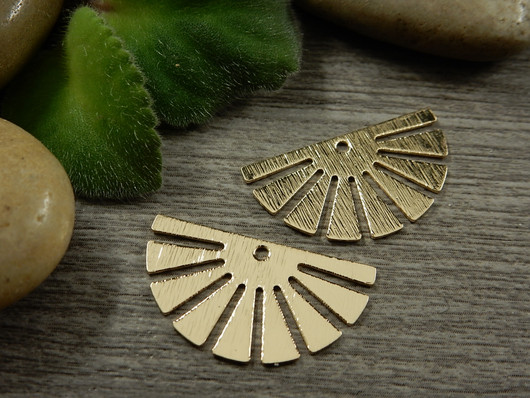 Puoliympyräriipus, 14x25mm, vaaleakulta, 1kpl