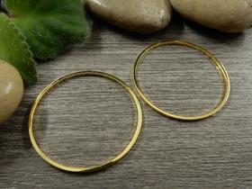 Linkki ympyrä, 30x0.8mm, umpi, kulta, 1kpl