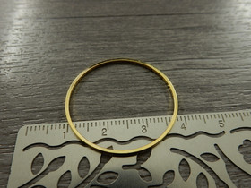 Linkki ympyrä, 30x0.8mm, umpi, kulta, 1kpl