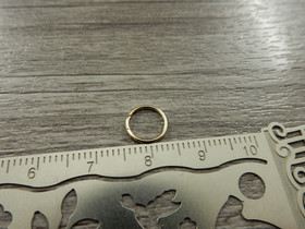 Välirengas, 8x0.7mm, avattava, vaaleakulta, 50kpl