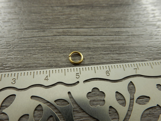 Välirengas, 5x0.7mm, avattava, kulta, 100kpl