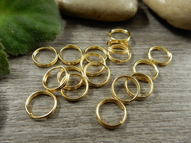Välirengas, 8mm, tupla/kulta, 50kpl