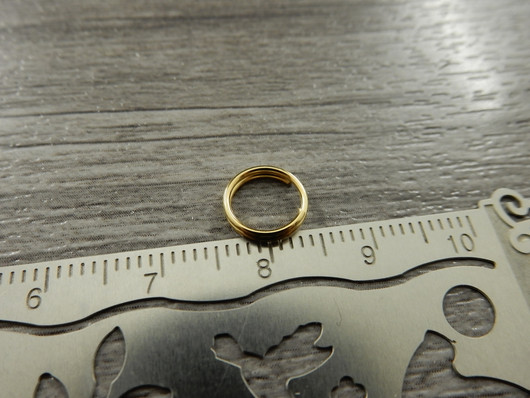 Välirengas, 8mm, tupla/kulta, 50kpl