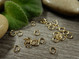 Välirengas, 4x0.6mm, avattava, 18K/vaaleakulta/rst, 10kpl