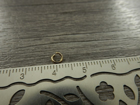 Välirengas, 4x0.6mm, avattava, 18K/vaaleakulta/rst, 10kpl