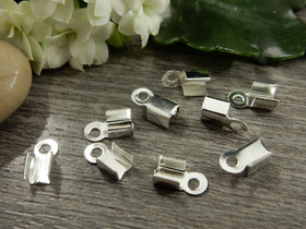 Nauhanpää, 9x4mm, kirkashopea, 20kpl