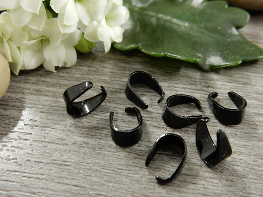 Riipuspidike, 9x6mm, musta, 1kpl