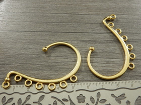 Korvantauskoru, 60x36mm, kulta, 1pari