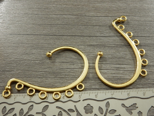 Korvantauskoru, 60x36mm, kulta, 1pari