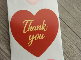 Thank you tarra, 38mm, moniväri, 10kpl