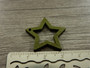 Puuriipus tähti, 24x25mm, maastonvihreä, 1kpl