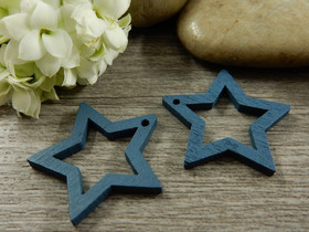 Puuriipus tähti, 24x25mm, petrooli, 1kpl 