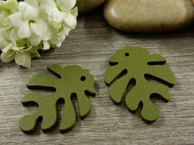 Puuriipus lehti, 30x23mm, maastonvihreä, 1kpl