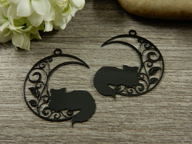 Kuukissariipus, 26x21mm, musta, 1kpl