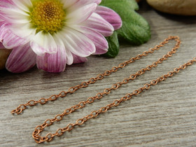 Ovaaliketju, 2x1.5x0.5mm, kupari, 1m