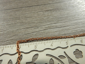 Ovaaliketju, 2x1.5x0.5mm, kupari, 1m