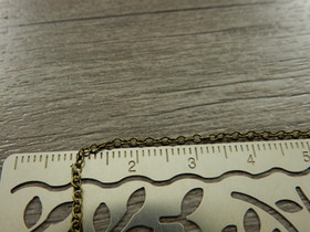 Ovaaliketju, 2x1.5x0.5mm, pronssi, 1m