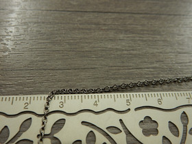 Ovaaliketju, 2x1.5x0.5mm, gunmetal, 1m