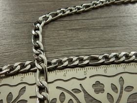 Figaroketju/valmisketju, 6x8mm/ 55cm, rst, 1kpl