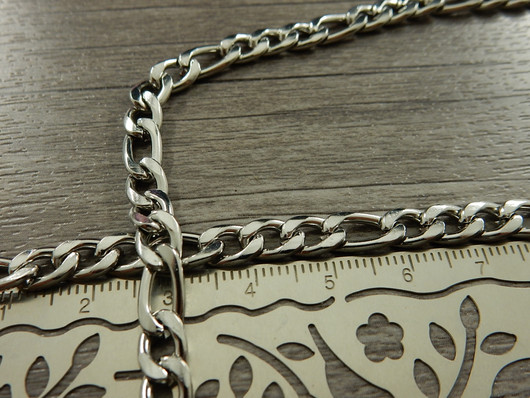 Figaroketju/valmisketju, 6x8mm/ 55cm, rst, 1kpl