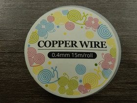 Kuparilanka, 0.4mm/kromi/15m