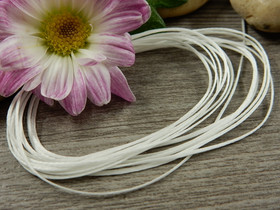 Vahattu nauha, 0.8mm, valkoinen, 1m